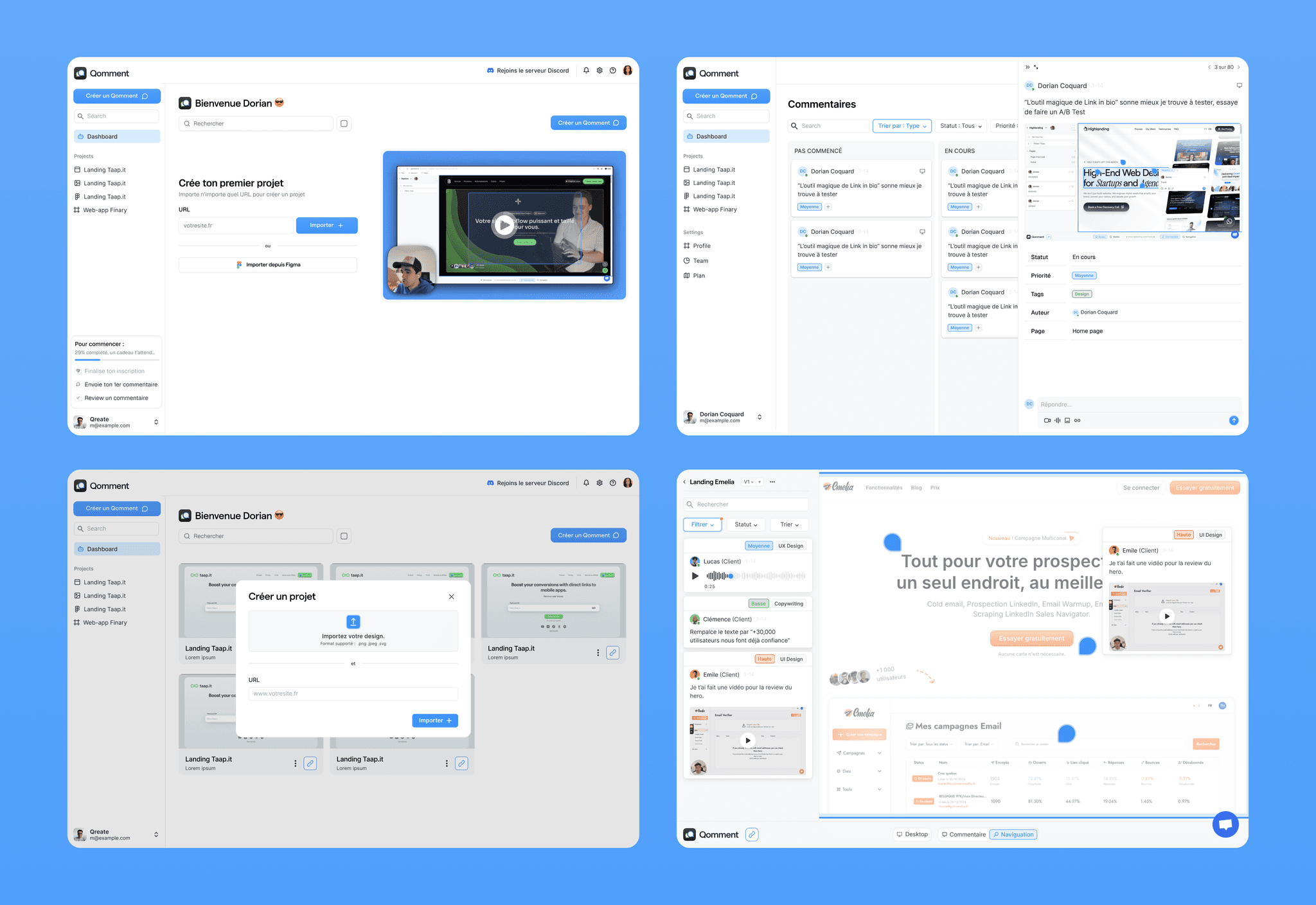 SaaS onboarding designed by Qreate
